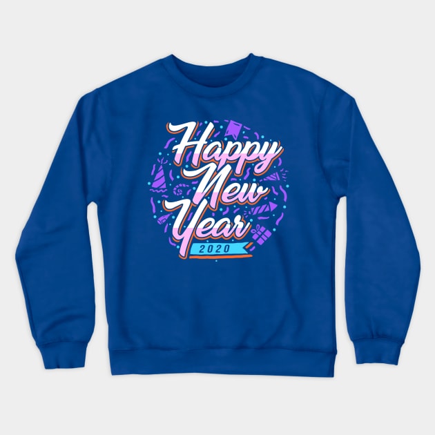 Happy New Year 2020 Crewneck Sweatshirt by AhmadMujib